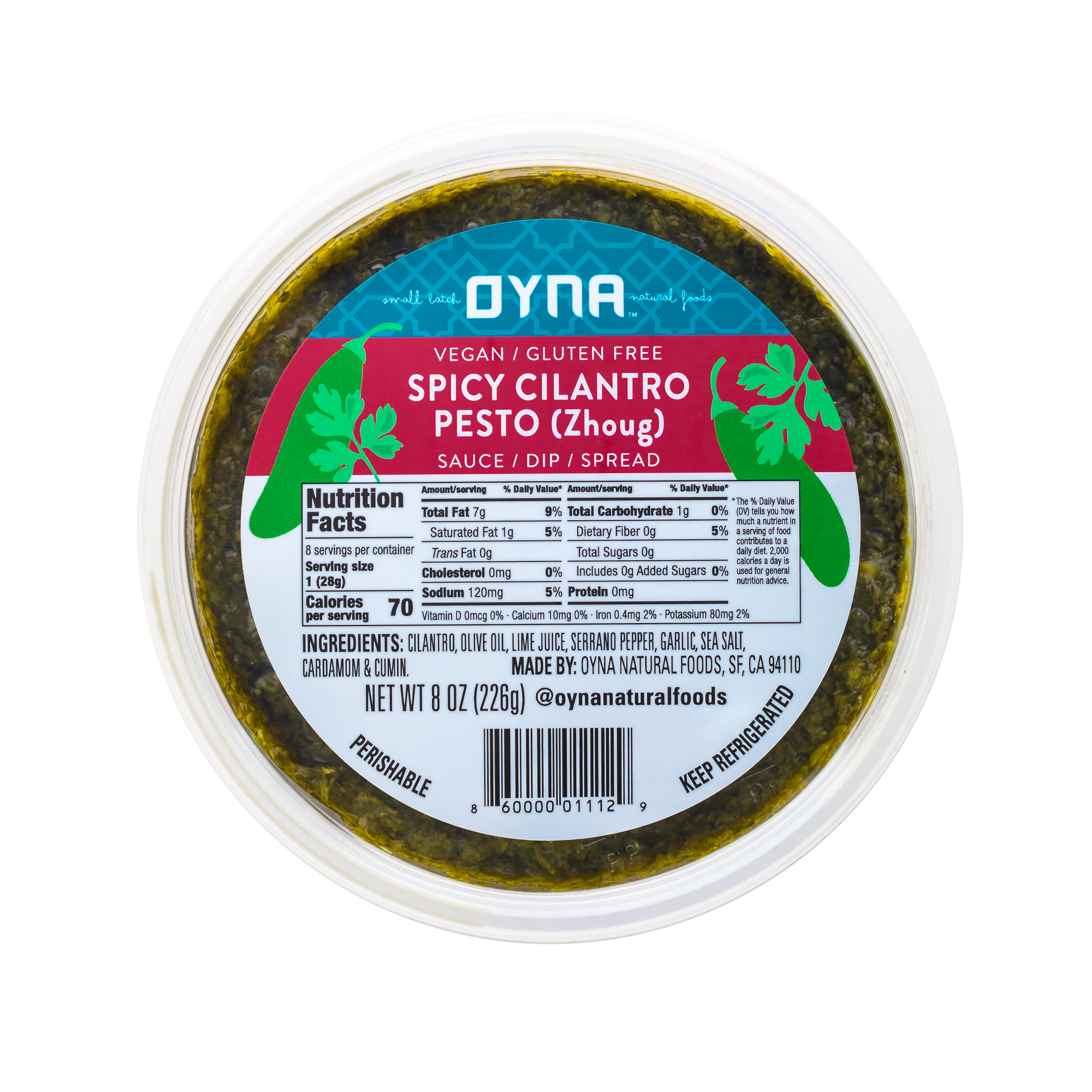 Spicy Cilantro Pesto (Zhoug)